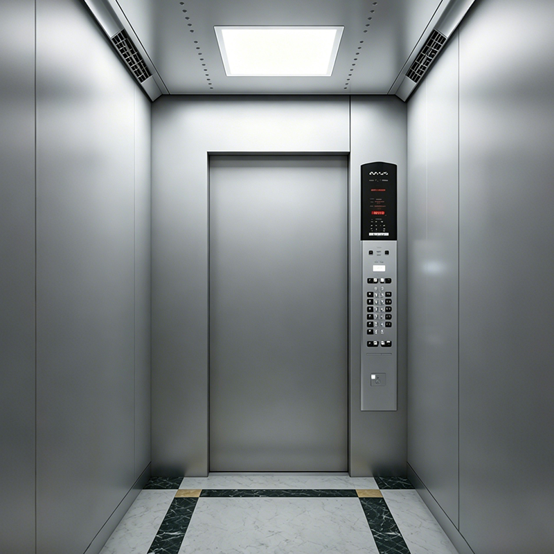 Moderni lakirani čelični putnički lift za uredske zgrade