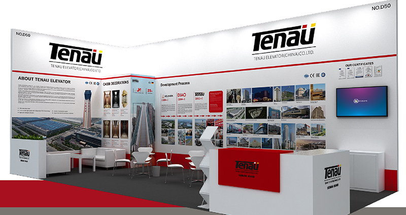 TENAU ELEVATOR (CHINA) CO., LTD. će sudjelovati na Međunarodnoj izložbi dizala koja se održava u Rijadu, Saudijska Arabija od 28. do 30. listopada. Broj našeg štanda je D50. Dobrodošli svi u posjet!